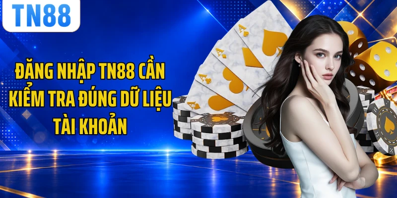 Đăng nhập TN88 cần kiểm tra đúng dữ liệu tài khoản