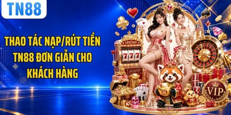 Thao tác nạp/rút tiền TN88 đơn giản cho khách hàng